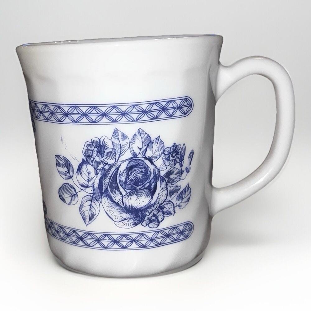 Vintage Arcopal France Honorine Pattern Coffee Tea Cup 3.5 Inches Height